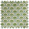 Land & Shore Dawn, Green - Roman Blind